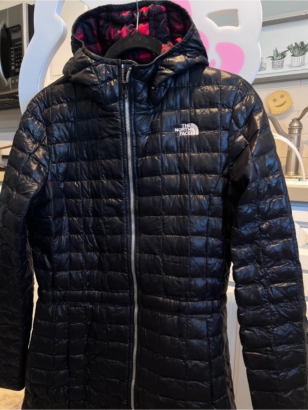 The North Face Women’s Black Hooded Packable Puffer Coat